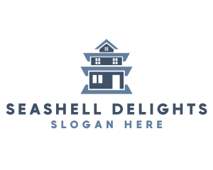 Blue Tall House logo design