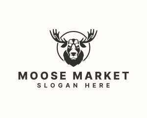 Moose Buck Wildlife logo design