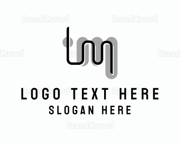 Creative Design Agency Letter M Logo