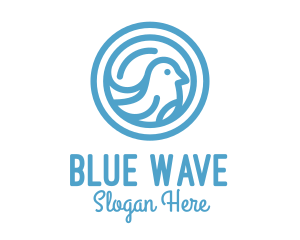 Blue - Blue Bird Monoline logo design