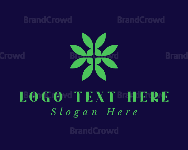 Green Eco Leaf Logo