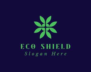 Green Eco Leaf logo design