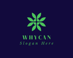 Vegetarian - Green Eco Leaf logo design