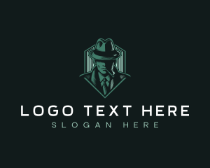 Detective - Inspector Fedora Spy logo design