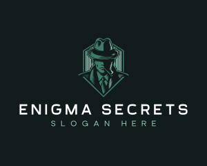 Inspector Fedora Spy logo design