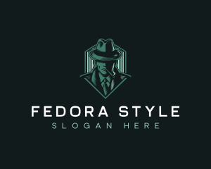 Inspector Fedora Spy logo design