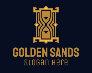 Gold Royal Hourglass logo design