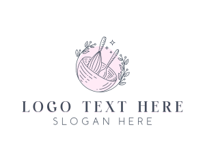 Wooden Spoon - Baking Whisk Bowl logo design