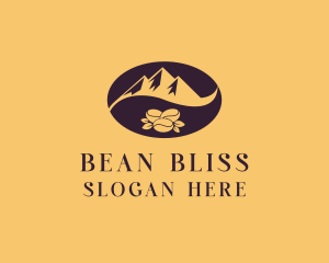 Bean - Coffee Bean Mountain logo design