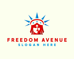 Liberty - Patriotic Statue Of Liberty USA logo design