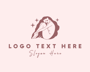 Skin Care - Naked Woman Wellness Spa logo design