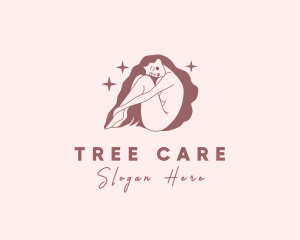 Naked Woman Wellness Spa logo design