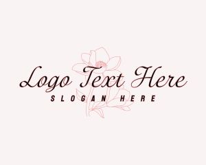 Aroma - Natural Beauty Flower logo design