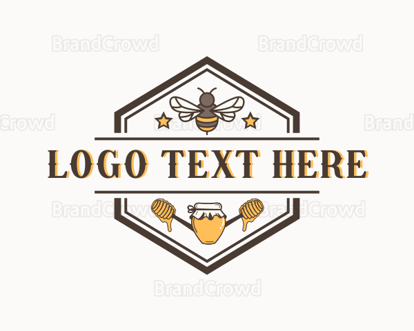 Organic Honey Bee Logo