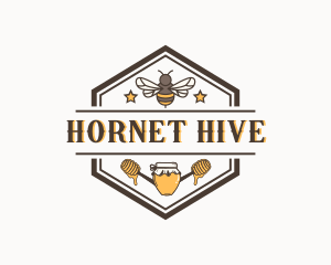 Organic Honey Bee logo design