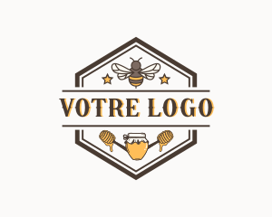 Organic - Organic Honey Bee logo design