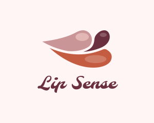 Color Splash Lips logo design