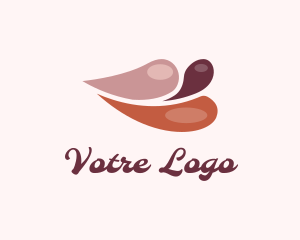 Watercolor - Color Splash Lips logo design