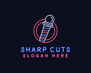 Cut - Barber Grooming Styling logo design
