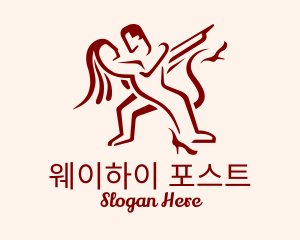 Ballroom Dancing People logo design