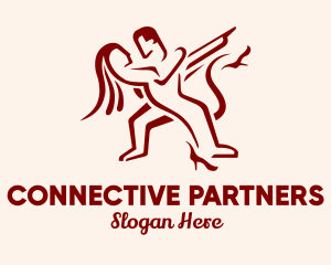 Relationship - Ballroom Dancing People logo design