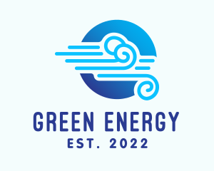 Wind Energy Ventilation  logo design