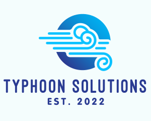 Typhoon - Wind Energy Ventilation logo design