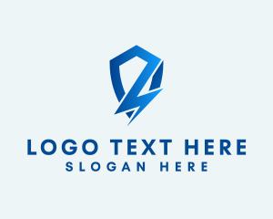 Insurance - Lightning Shield Energy logo design
