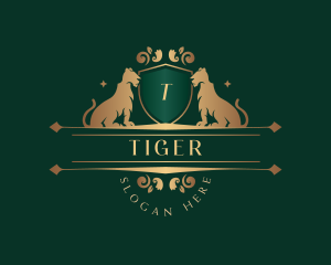 Luxury Royalty Tiger logo design