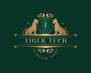 Luxury Royalty Tiger logo design