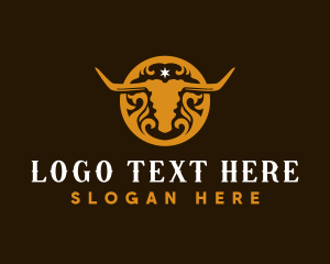 Horn - Bull Cow Ranch logo design