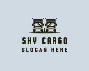 Trailer Truck Delivery logo design