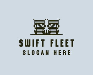 Trailer Truck Delivery logo design