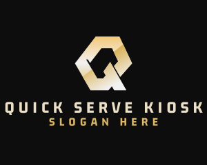 Golden Industrial Construction logo design