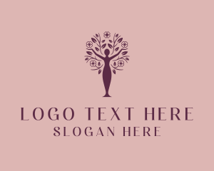 Woman - Organic Beauty Spa logo design