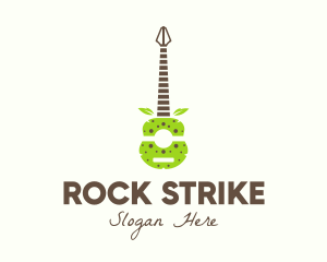 Natural Organic Guitar logo design