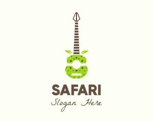 Botanical - Natural Organic Guitar logo design