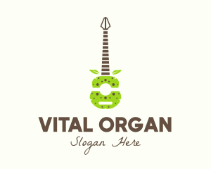 Natural Organic Guitar logo design