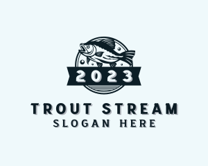 Trout - Salmon Fish Fishing logo design