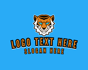 Orange Tiger - Furious Tiger Gamer logo design