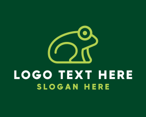 Minimalist Frog Creature Logo