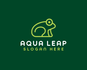 Frog Amphibian Creature logo design