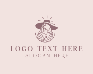 Cowboy Hat - Western Cowgirl Rodeo logo design