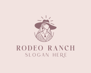 Cowgirl - Western Cowgirl Rodeo logo design