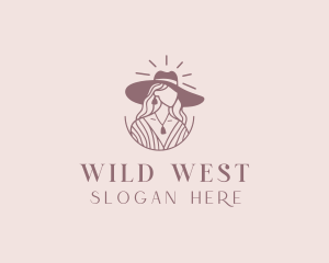 Rodeo - Western Cowgirl Rodeo logo design