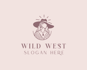 Western - Western Cowgirl Rodeo logo design