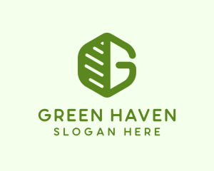 Organic Green Letter G logo design