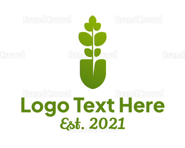 Gardening Spade Tool Logo