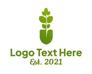 Trowel - Gardening Spade Tool logo design