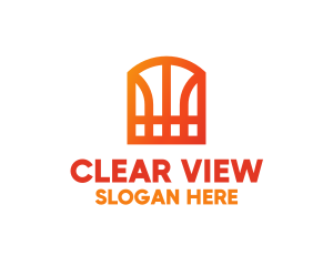 Window - Basketball Window Pattern logo design
